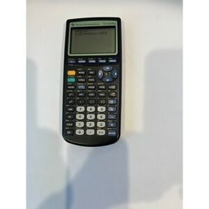 Texas Instruments TI 83 Plus Graphing Calculator Black Screen and Cover